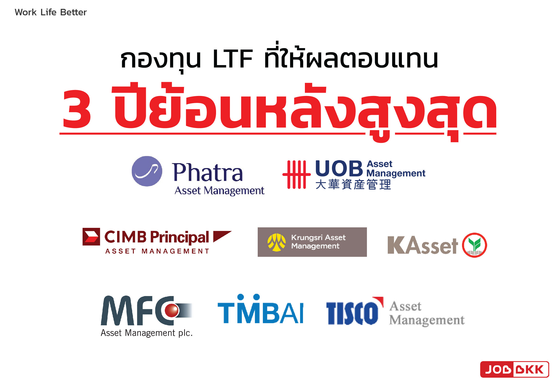 หางาน,สมัครงาน,งาน,กองทุน LTF ที่ให้ผลตอบแทน 3 ปีย้อนหลังสูงสุด